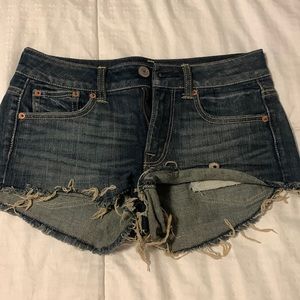 Dark wash shorts
